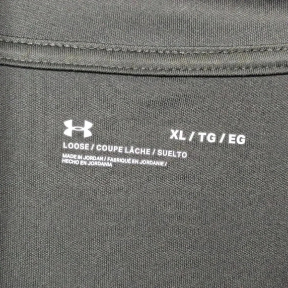 Under Armour Mens ¼ Zip Loose Long Sleeve Training Top Heatgear Medium Olive XL - Picture 10 of 13